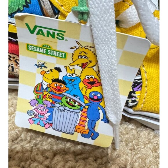 Vans X Sesame Street Sk8-Hi Shoes W 7.5 M 6 Oscar The Grouch Elmo Big Bird Grove - Picture 7 of 7